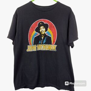 Jimi Hendrix Short Sleeve Retro Style Graphic Tee Large